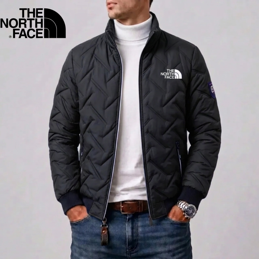Men's Quilted Stand-Collar Jacket