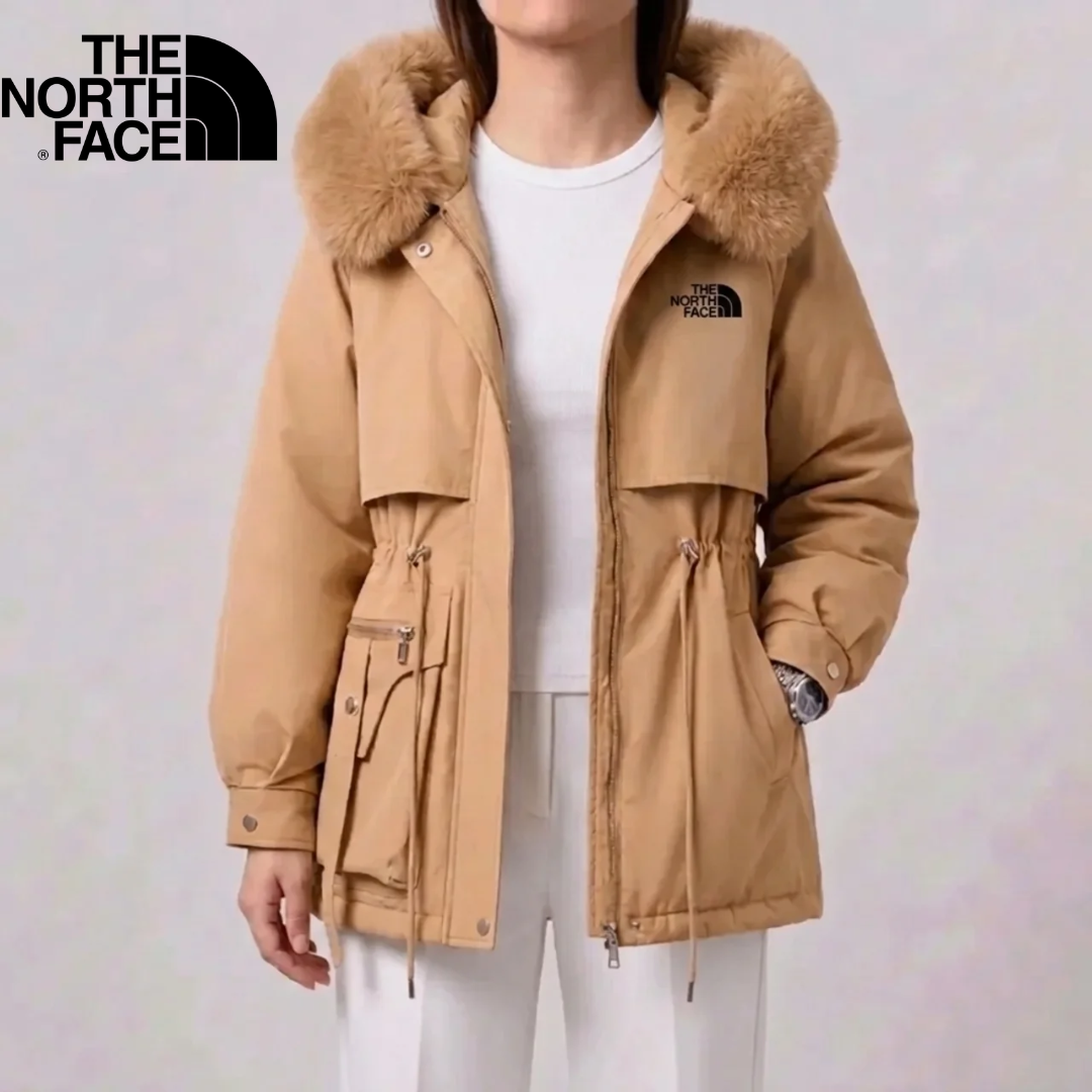 Women's Fur-Trim Drawstring Coat