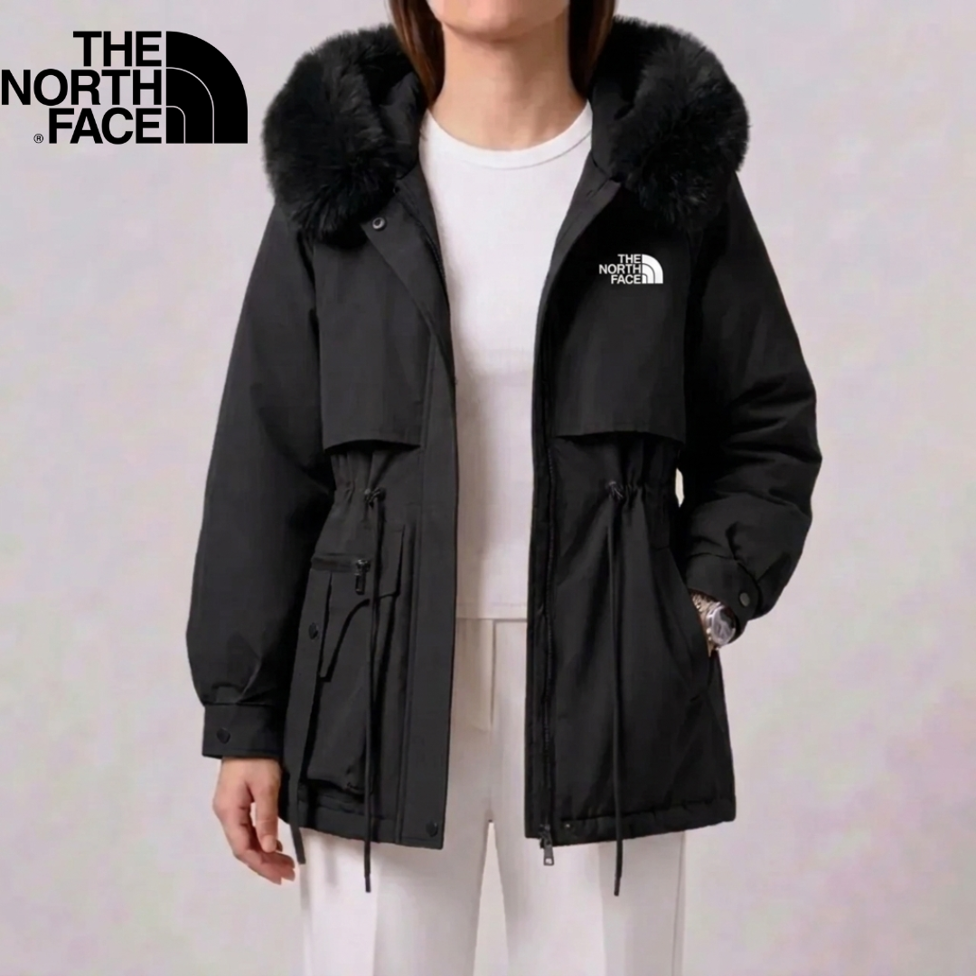 Women's Fur-Trim Drawstring Coat