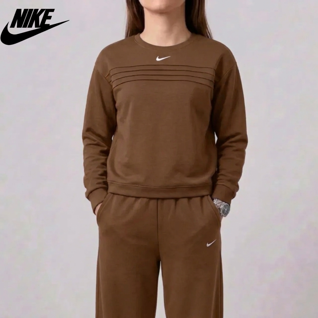 Women’s Round Neck Sweatshirt & Pants Set