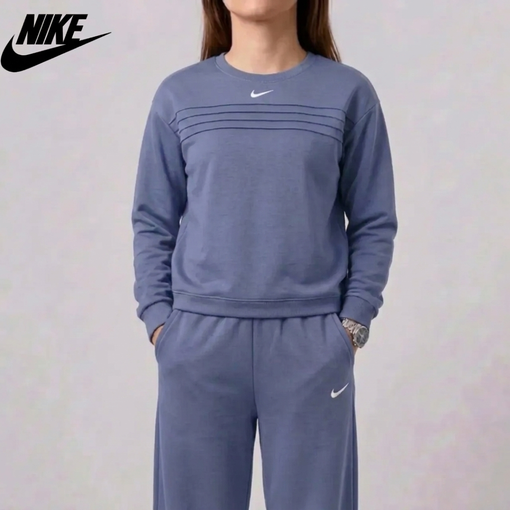 Women’s Round Neck Sweatshirt & Pants Set