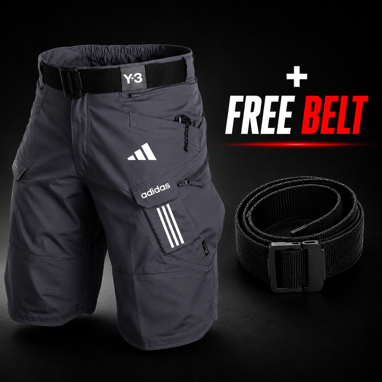 Multi-Pocket Cargo Shorts
