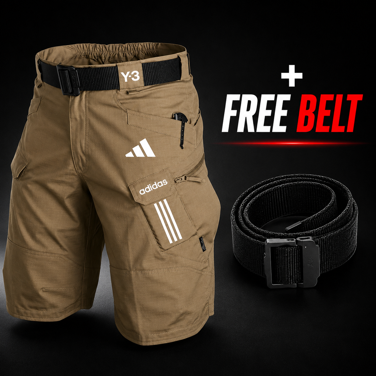 Multi-Pocket Cargo Shorts