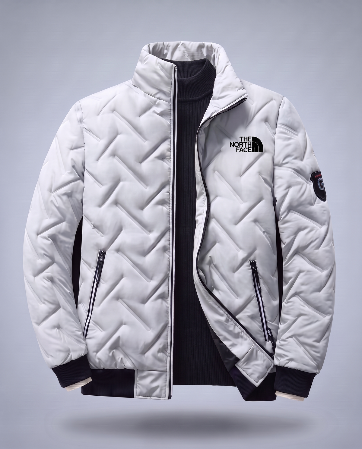 Men's Quilted Stand-Collar Jacket