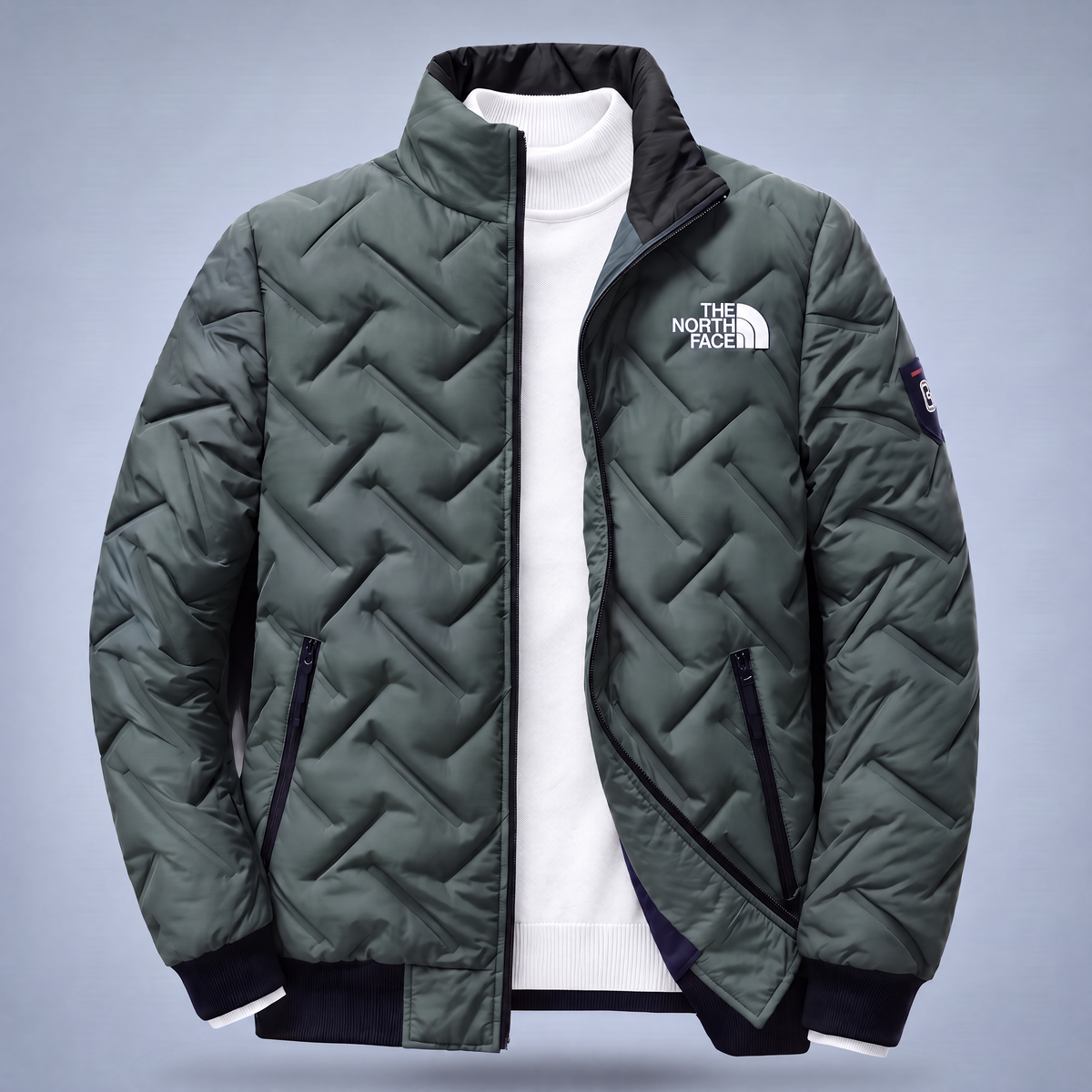 Men's Quilted Stand-Collar Jacket