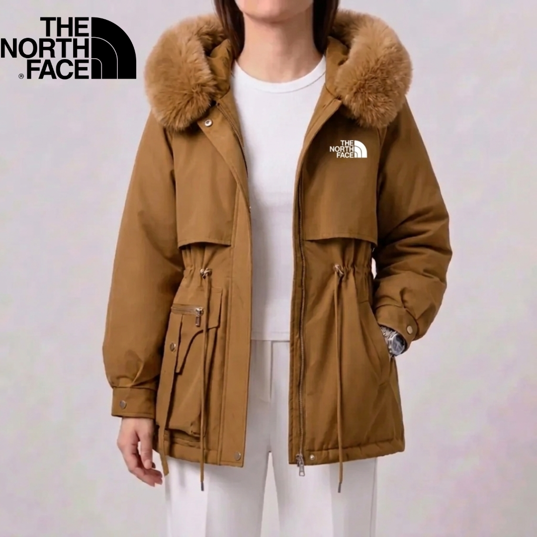 Women's Fur-Trim Drawstring Coat