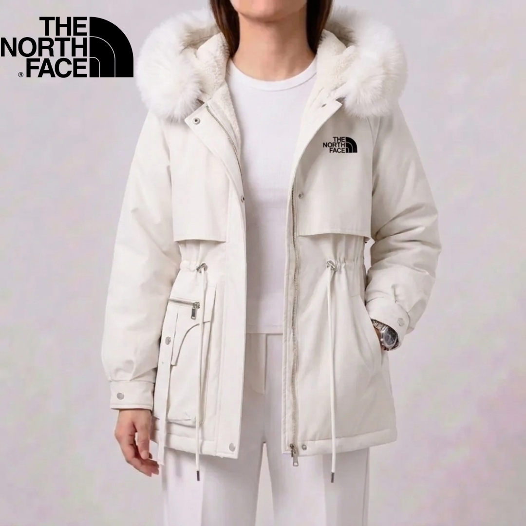 Women's Fur-Trim Drawstring Coat