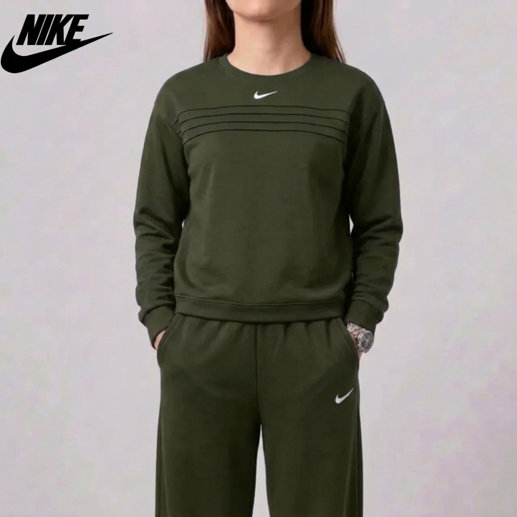 Women’s Round Neck Sweatshirt & Pants Set