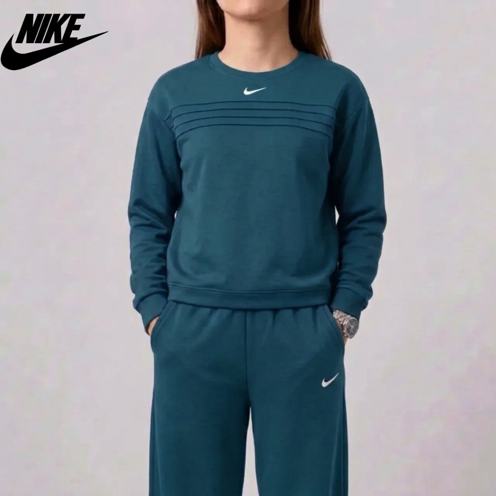 Women’s Round Neck Sweatshirt & Pants Set