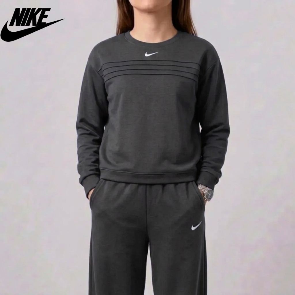 Women’s Round Neck Sweatshirt & Pants Set