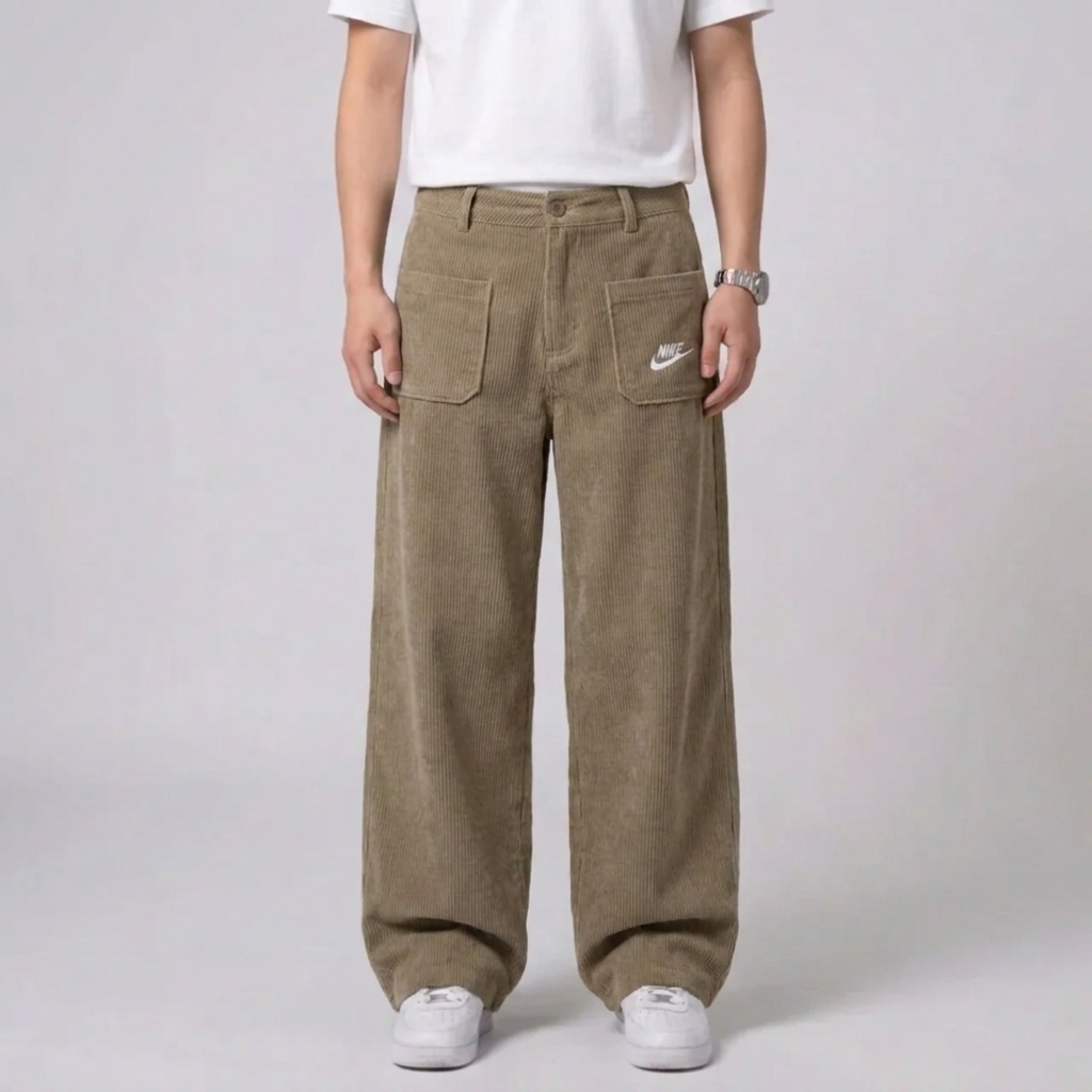 Women's Relaxed Textured Pocket Trousers